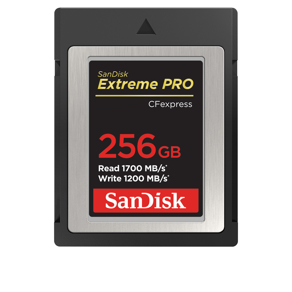 SanDisk Extreme PRO CFexpress Card 256GB Type B, 1700/1200 MB/s