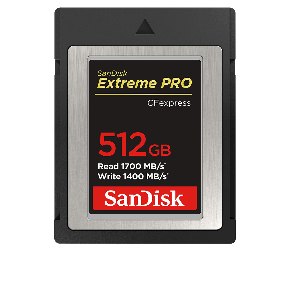 SanDisk Extreme PRO CFexpress Card 512GB Type B, 1700/1400 MB/s