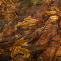 Buteo Photo Gear Camouflage Net 1, Tarnnetz mit gefärbten Blättern